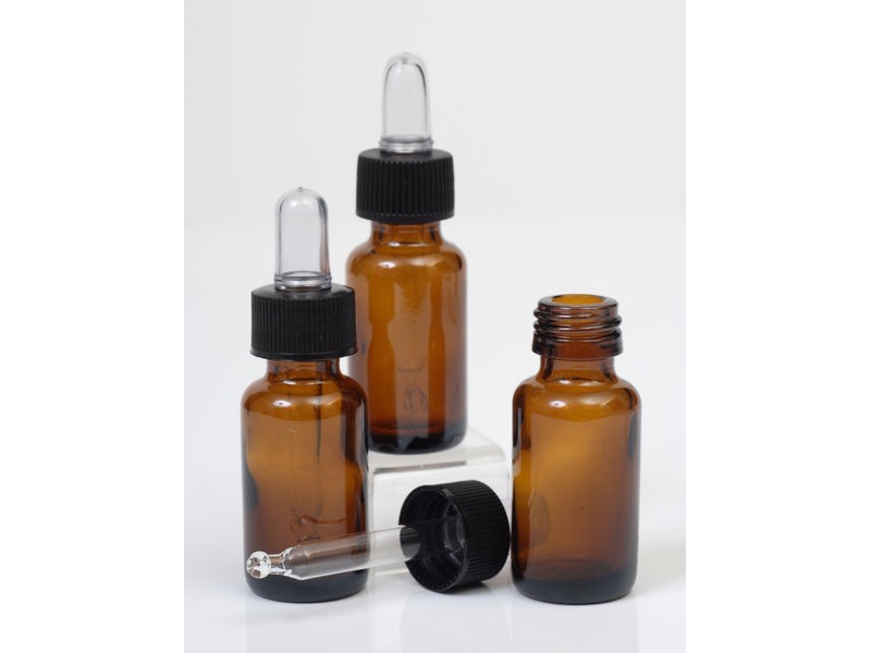 10ml Amber Glass Bottle with Pipette Cap