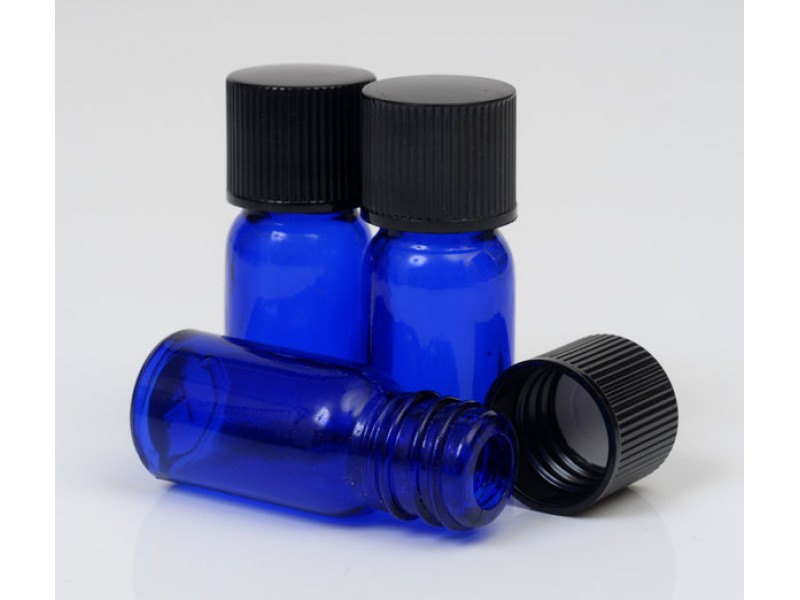5ml Blue Lake Glass Bottle