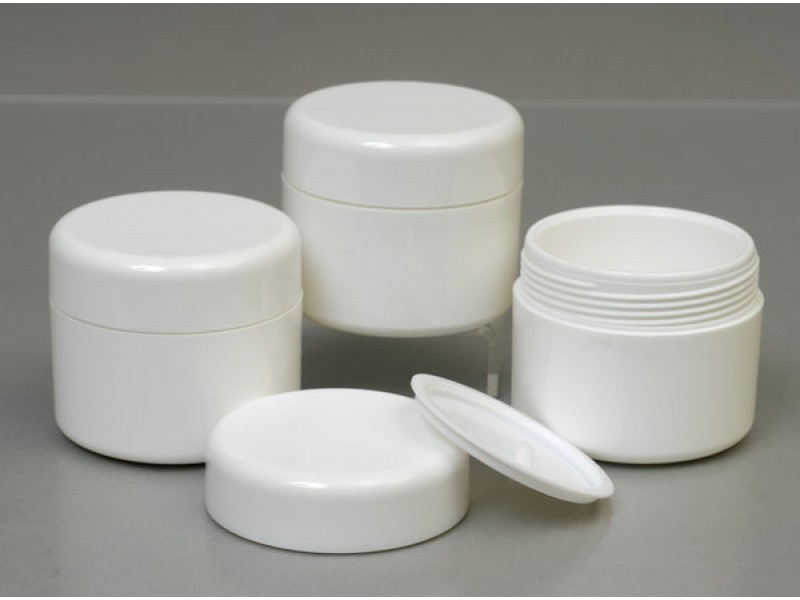 50ml White Plastic Jar