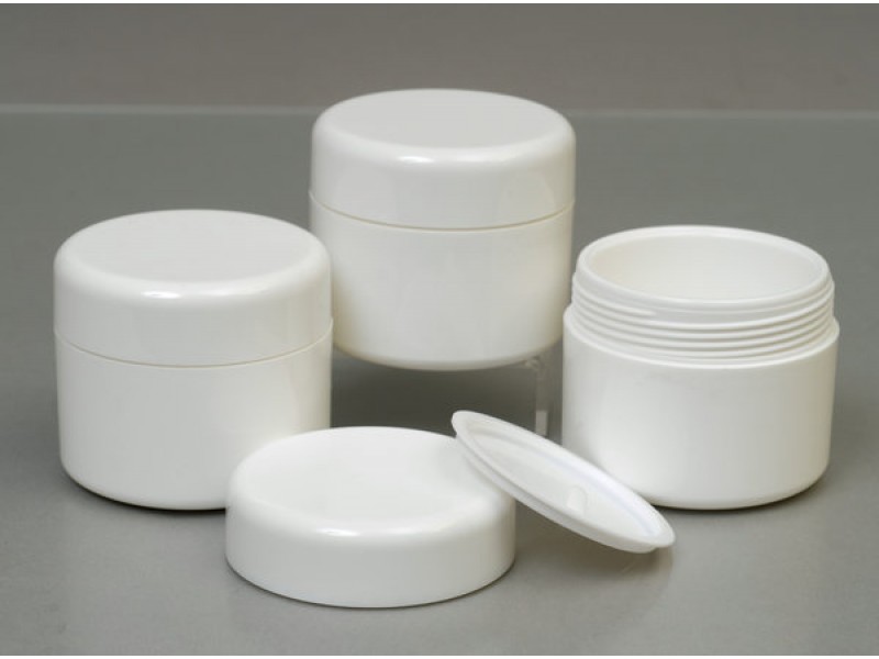 100ml White Plastic Jar